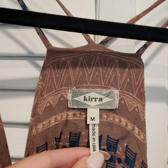 Aztec print chiffon racer back tank by kirra - Picture 2 of 4